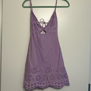 Lavender eyelet Zara dress